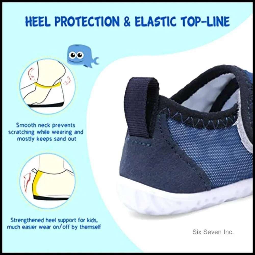 Kids Quick Dry Water Shoes Non-Slip Athletic Breathable Lightweight Beach
